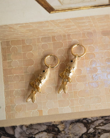 TILTIL Hoop Goldplated Fishy Friend Gold - Things I Like Things I Love