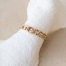 TILTIL Ines Chain Zircon Ring Goud - Things I Like Things I Love