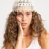 TILTIL Isla Crochet Bead Hat Creme Glitter Wit - Things I Like Things I Love