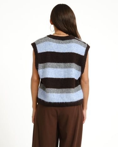 TILTIL Jade Knitted Striped Spencer Multi - Things I Like Things I Love