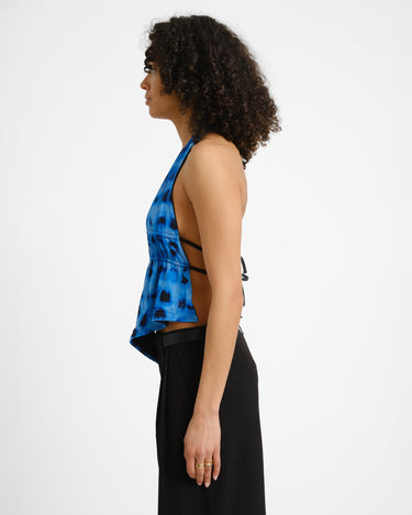TILTIL Jenna Open Back Top Blue - Things I Like Things I Love