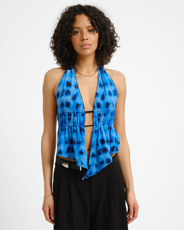 TILTIL Jenna Open Back Top Blue - Things I Like Things I Love