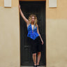 TILTIL Jenna Open Back Top Blue - Things I Like Things I Love