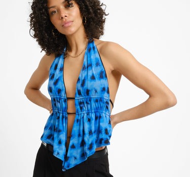 TILTIL Jenna Open Back Top Blue - Things I Like Things I Love