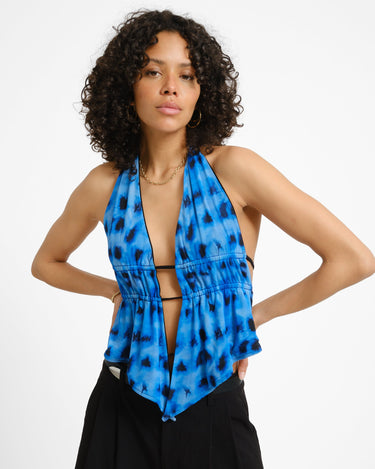 TILTIL Jenna Open Back Top Blue - Things I Like Things I Love