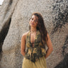 TILTIL Jenna Open Back Top Green - Things I Like Things I Love