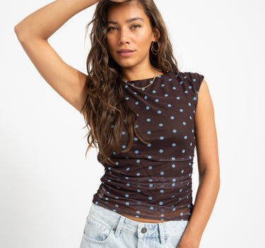 TILTIL Jessi Polkadot Top Bruin - Things I Like Things I Love