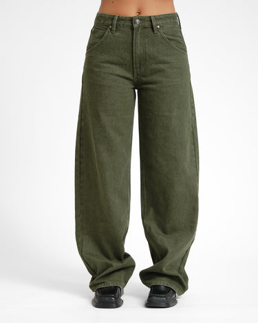 TILTIL Joa Barrel Jeans Donkergroen - Things I Like Things I Love