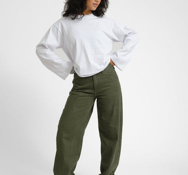 TILTIL Joa Barrel Jeans Donkergroen - Things I Like Things I Love