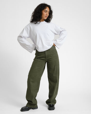 TILTIL Joa Barrel Jeans Donkergroen - Things I Like Things I Love