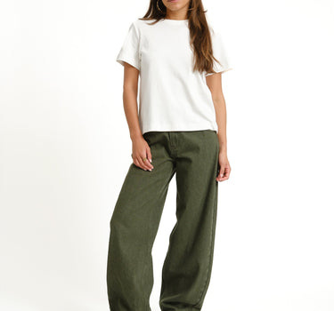 TILTIL Joa Barrel Jeans Donkergroen - Things I Like Things I Love