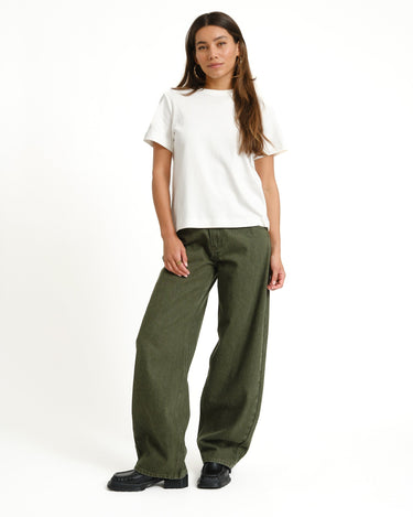TILTIL Joa Barrel Jeans Donkergroen - Things I Like Things I Love