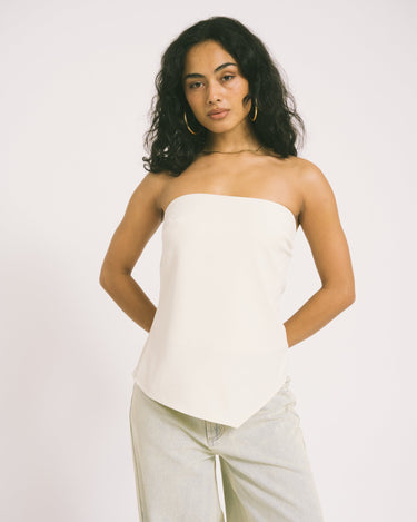 TILTIL Jule Strapless Top Offwhite - Things I Like Things I Love