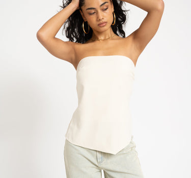 TILTIL Jule Strapless Top Offwhite - Things I Like Things I Love