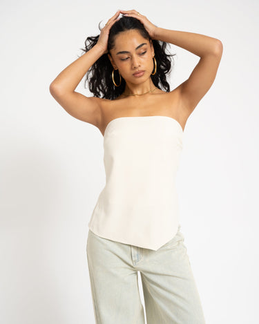 TILTIL Jule Strapless Top Offwhite - Things I Like Things I Love