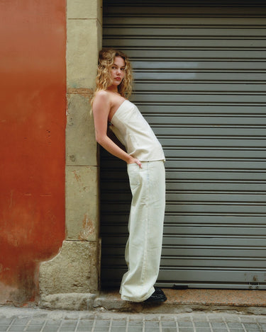 TILTIL Jule Strapless Top Offwhite - Things I Like Things I Love