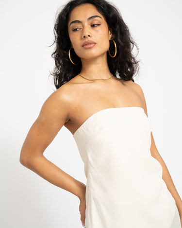 TILTIL Jule Strapless Top Offwhite - Things I Like Things I Love