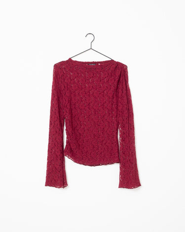 TILTIL Julie Lace Longsleeve Bordeaux - Things I Like Things I Love