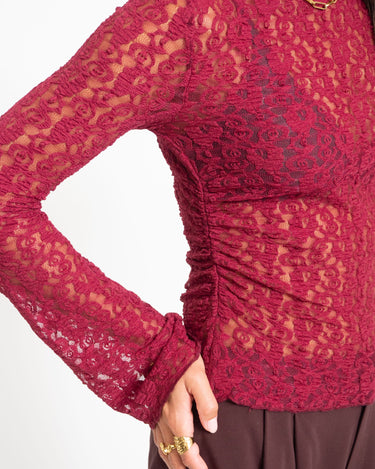 TILTIL Julie Lace Longsleeve Bordeaux - Things I Like Things I Love