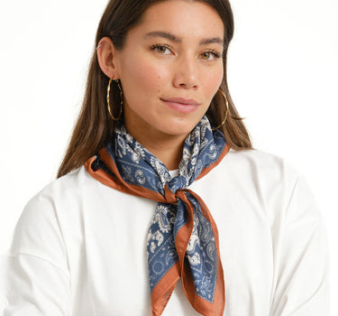 TILTIL Kaya Scarf Paisley Donkerblauw - Things I Like Things I Love