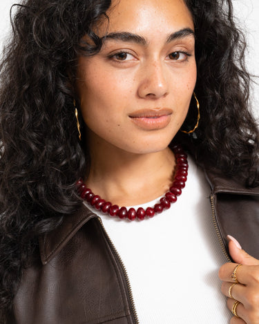 TILTIL Ketting Burgundy Glow Goud - Things I Like Things I Love