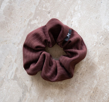 TILTIL Knitted Stripe Scrunchie Bordeaux - Things I Like Things I Love