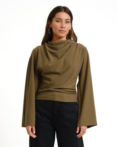 TILTIL Lenni Pleated Longsleeve Green - Things I Like Things I Love