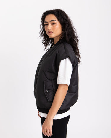 TILTIL Lois Bomber Gilet Black - Things I Like Things I Love