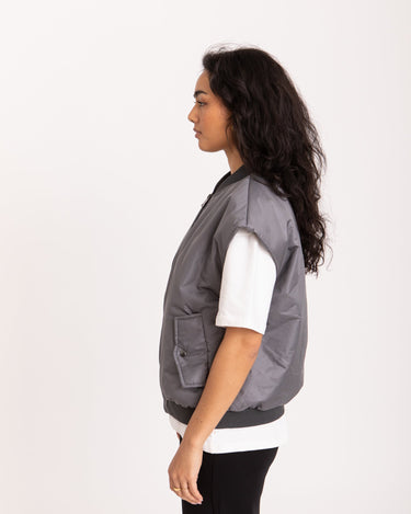 TILTIL Lois Bomber Gilet Grey - Things I Like Things I Love