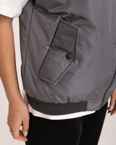 TILTIL Lois Bomber Gilet Grey - Things I Like Things I Love