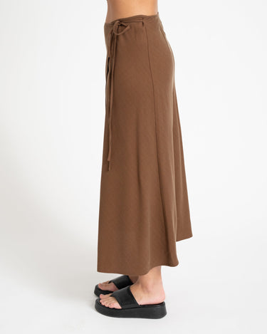 TILTIL Loma Wrap Skirt Brown - Things I Like Things I Love