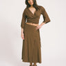 TILTIL Loma Wrap Skirt Brown - Things I Like Things I Love