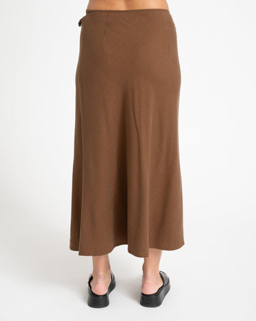 TILTIL Loma Wrap Skirt Brown - Things I Like Things I Love