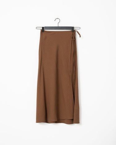 TILTIL Loma Wrap Skirt Brown - Things I Like Things I Love