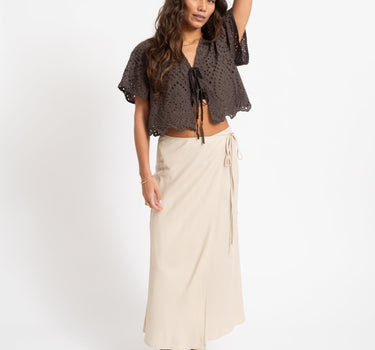 TILTIL Loma Wrap Skirt Sand - Things I Like Things I Love