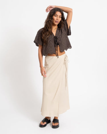 TILTIL Loma Wrap Skirt Sand - Things I Like Things I Love