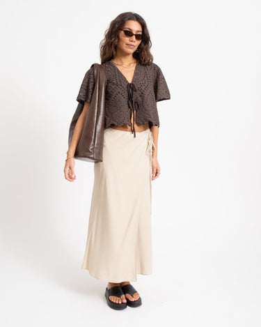 TILTIL Loma Wrap Skirt Sand - Things I Like Things I Love