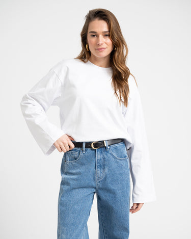 TILTIL Longsleeve Doka Tee White - Things I Like Things I Love