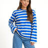 TILTIL Longsleeve Thick Striped Doka Tee Cobalt - Things I Like Things I Love