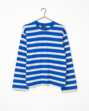 TILTIL Longsleeve Thick Striped Doka Tee Cobalt - Things I Like Things I Love