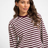 TILTIL Longsleeve Thin Striped Doka Tee Dark Purple - Things I Like Things I Love