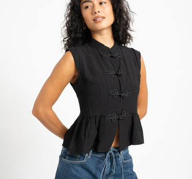 TILTIL Lotus Top Zwart - Things I Like Things I Love
