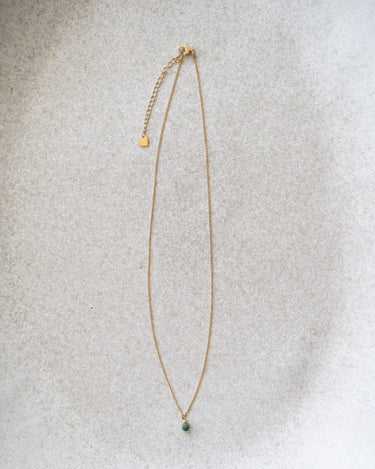 TILTIL Love Stone Necklace Gold Emerald - Things I Like Things I Love