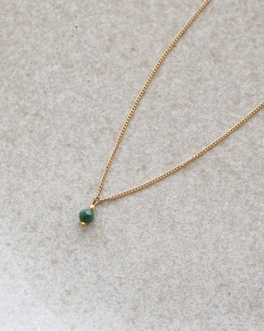 TILTIL Love Stone Necklace Gold Emerald - Things I Like Things I Love