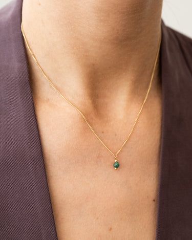 TILTIL Love Stone Necklace Gold Emerald - Things I Like Things I Love