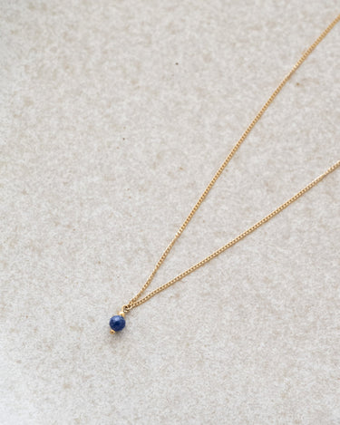 TILTIL Love Stone Necklace Gold Sapphire - Things I Like Things I Love