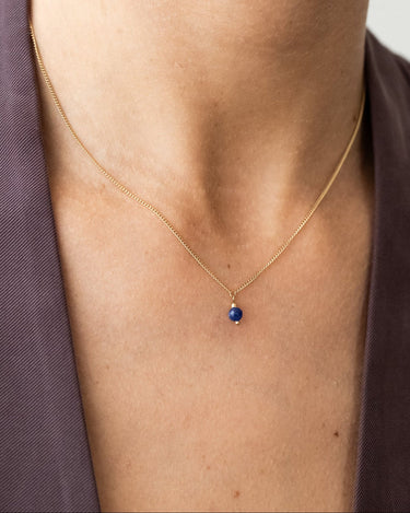 TILTIL Love Stone Necklace Gold Sapphire - Things I Like Things I Love