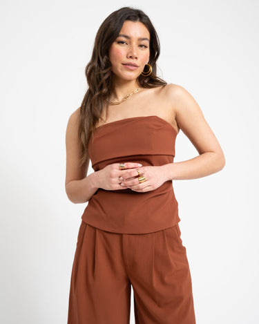 TILTIL Loya Tube Top Brown - Things I Like Things I Love