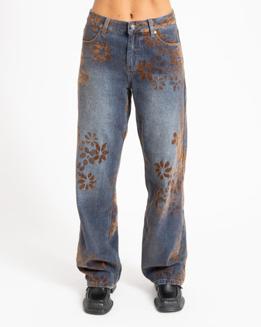 TILTIL Luna Jaquard Jeans Bruin - Things I Like Things I Love