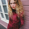 TILTIL Luna Longsleeve Draped Turtle Neck Bordeaux - Things I Like Things I Love